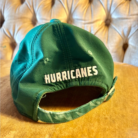 Adidas Miami Hurricanes Hat Official NCAA University of Miami Players Gear - Picture 3 of 5
